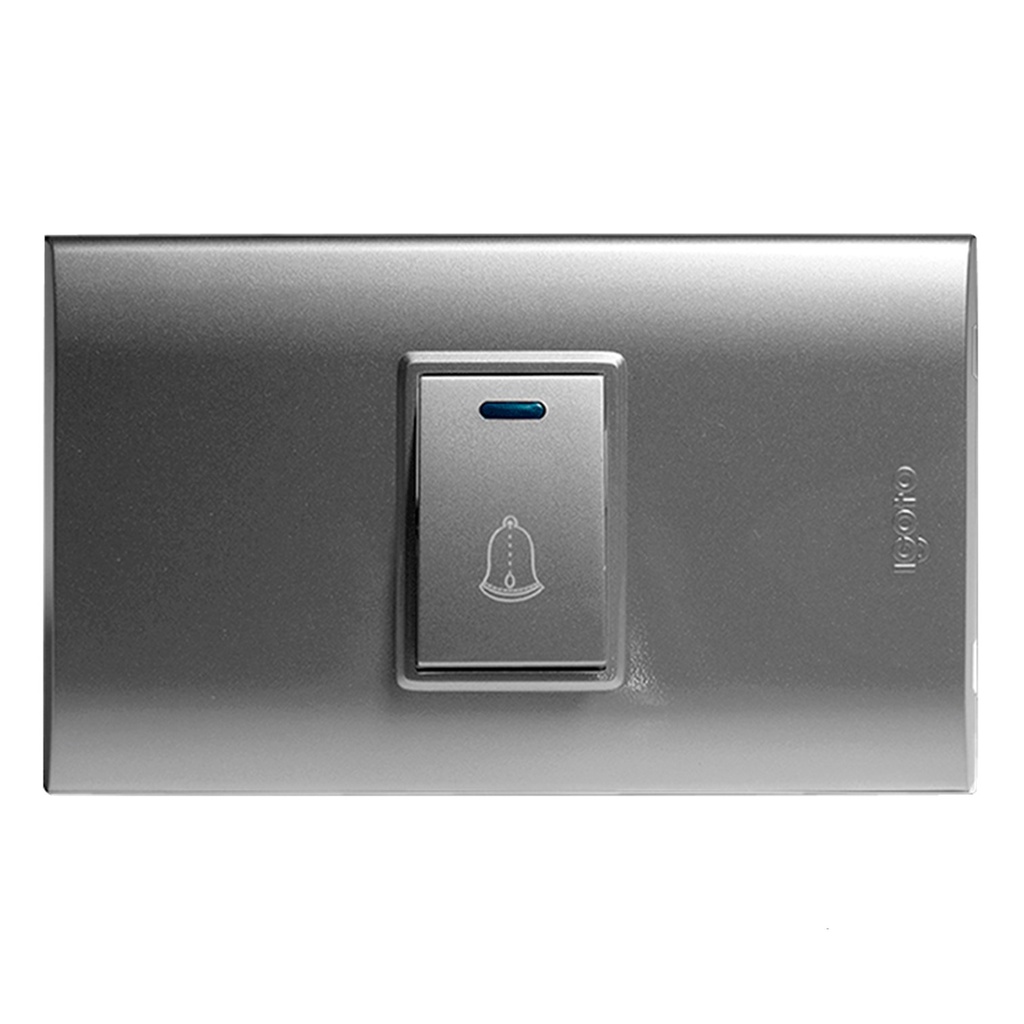 [B5401-S] Igoto - Interruptor Timbre Serie B [Plata]