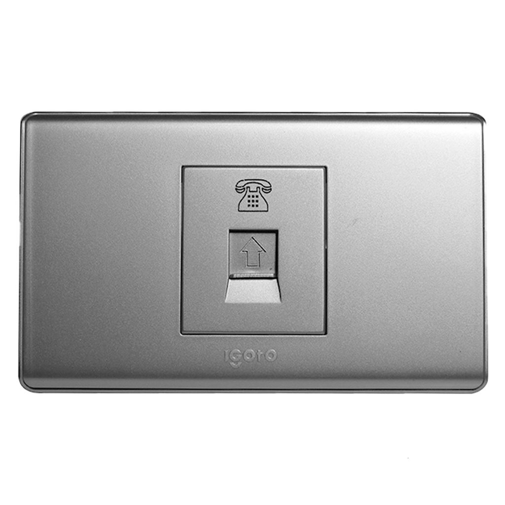 [A2072-S] Igoto - Toma Telefonica Serie A [Plata]