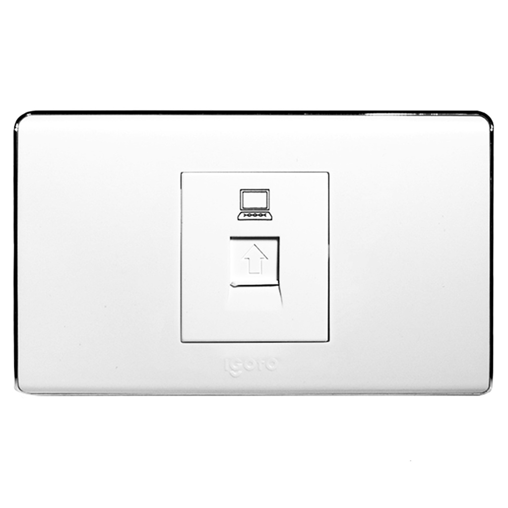 [A6073] Igoto - Toma de Red RJ45 Serie A [Blanco]