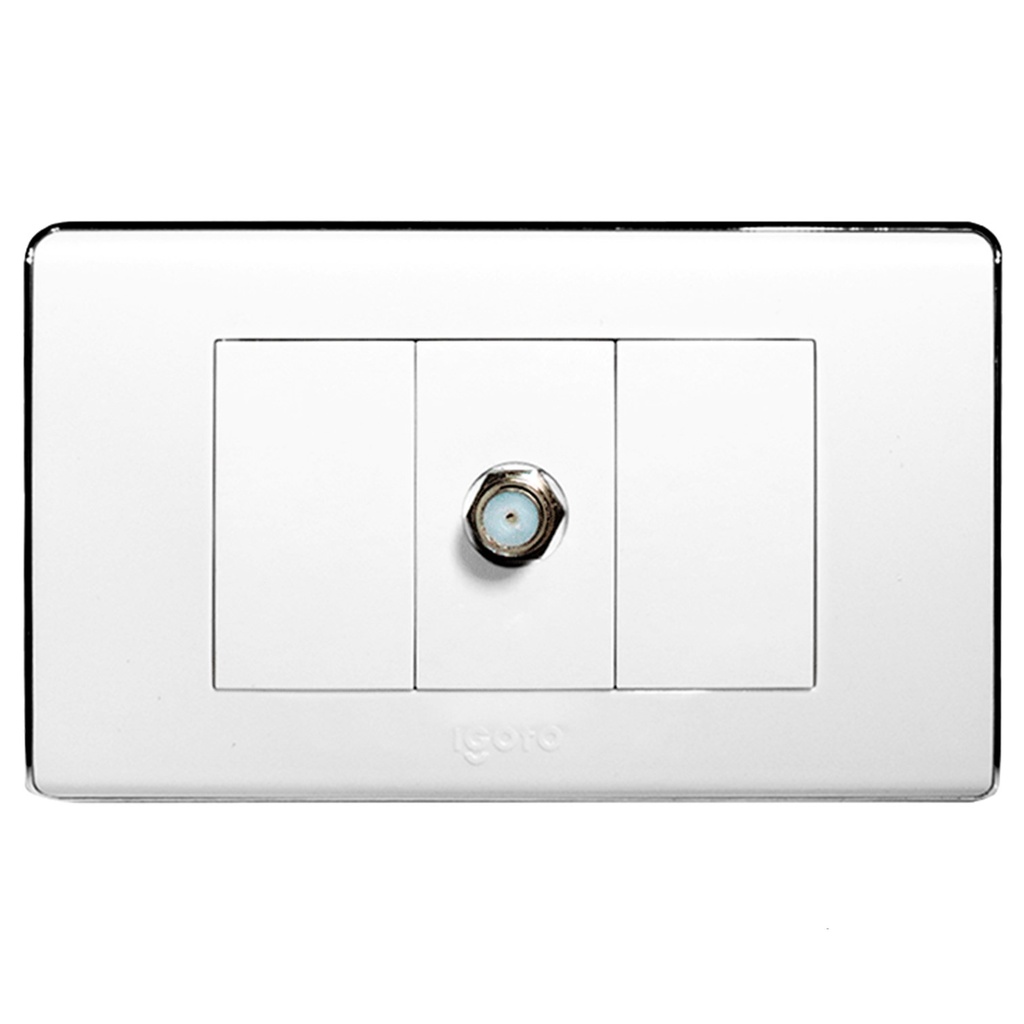 [A6071S] Igoto - Toma para TV Serie A [Blanco]