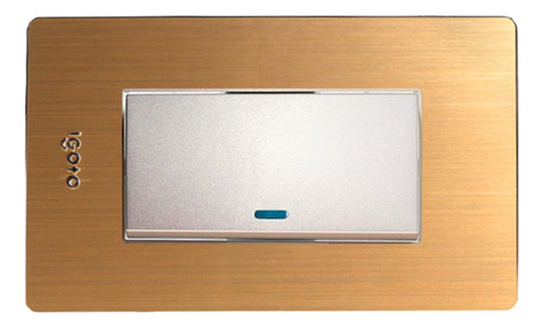 [X512] Igoto - Interruptor Simple Largo Serie X Bronce