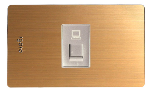 [X408] Igoto - Toma de Red RJ-45 Serie X Bronce