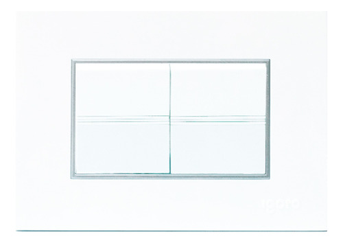 [Z514-W] Igoto - Interruptor Doble Largo Serie Z [Blanco]