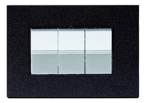 [Z516-B] Igoto - Interruptor Triple Serie Z [Negro]