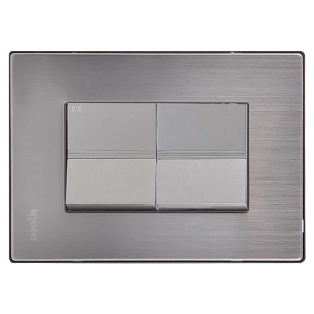 [I514] Igoto - Interruptor Doble Largo Serie Inox