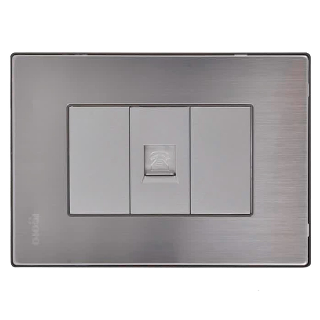 [I402] Igoto - Toma Telefonica Serie Inox