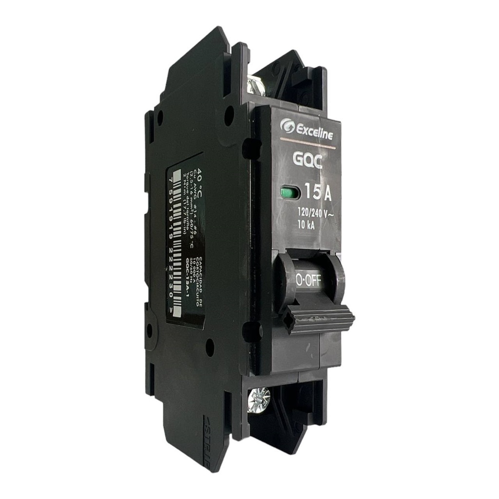 [GQC-15A-1] Exceline - Breaker Superficial GQC TermoMagnetico 15Amp [1 polo]