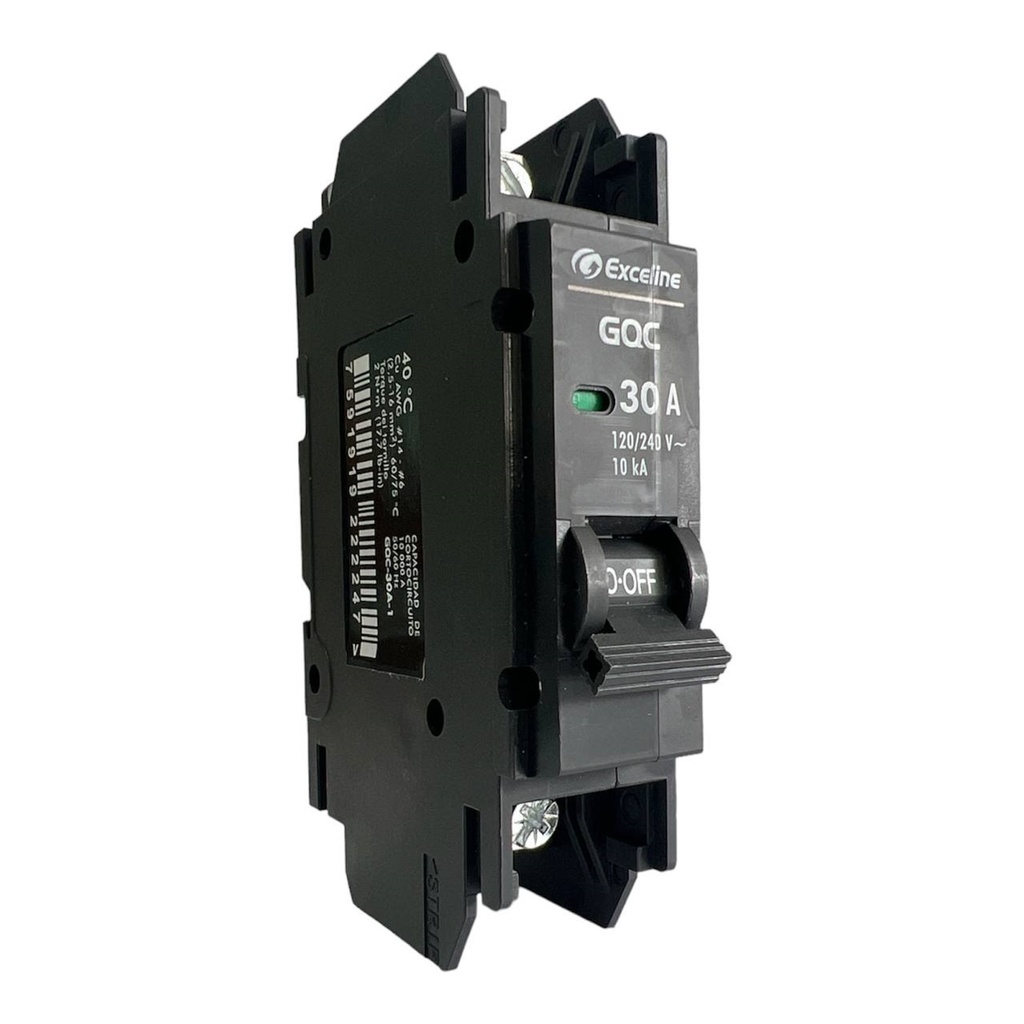 [GQC-30A-1] Exceline - Breaker Superficial GQC TermoMagnetico 30Amp [1 polo]