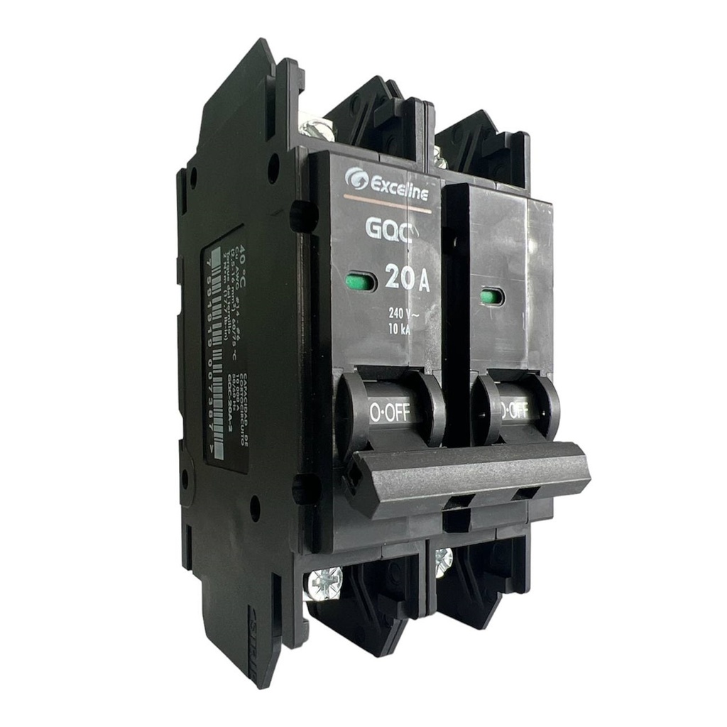 [GQC-20A-2] Exceline - Breaker Superficial GQC TermoMagnetico 20Amp [2 polos]