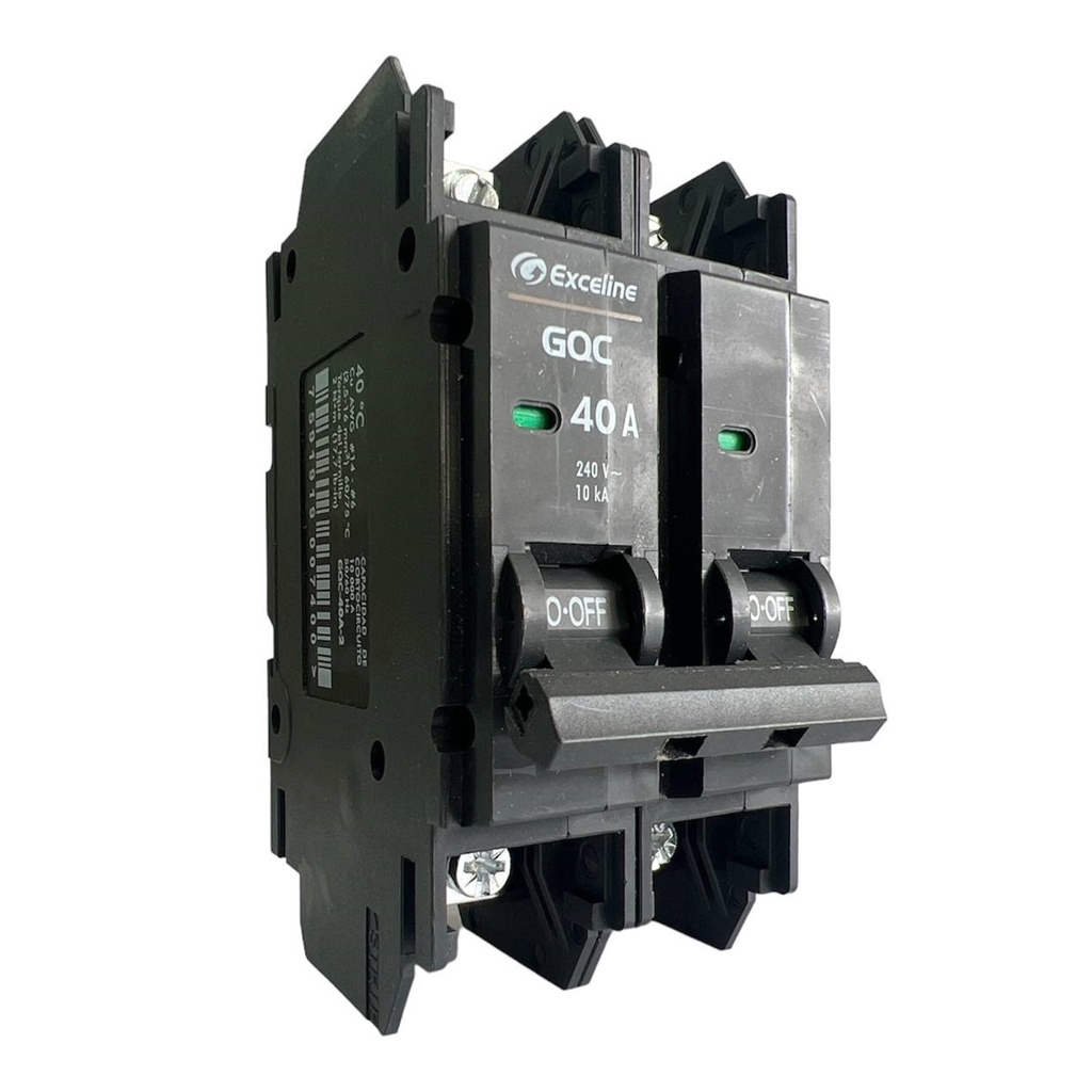 [GQC-40A-2] Exceline - Breaker Superficial GQC TermoMagnetico 40Amp [2 polos]