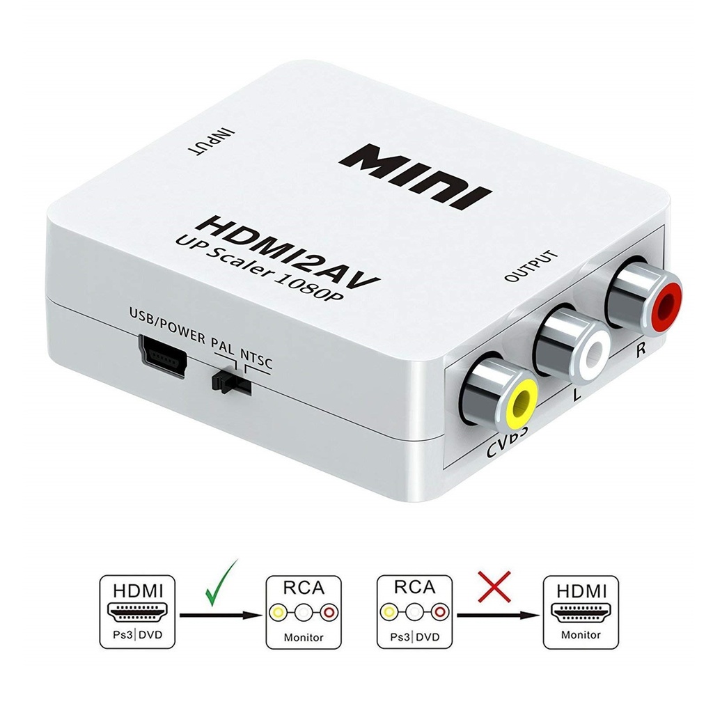 [ADA006] Convertidor Video HDMI Hembra a RCA Hembra