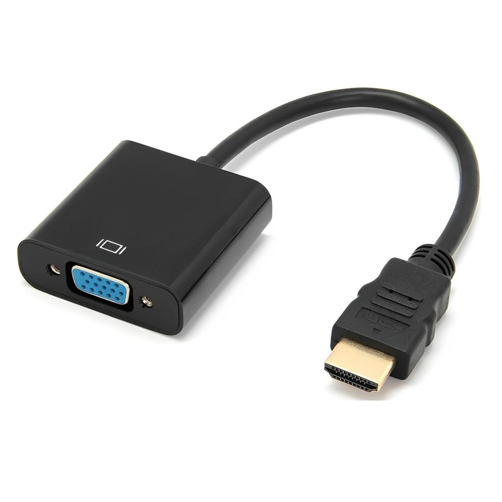 [ADA053] Convertidor Video HDMI Macho a VGA-H S/Audio