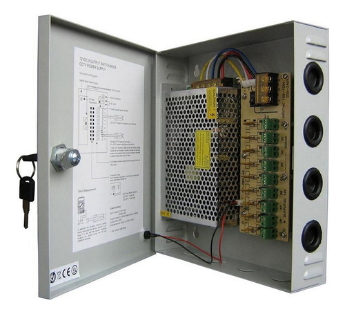 [STC-FC10A9CH] STC- Fuente Centralizada 9 Canales 12V 10Amp