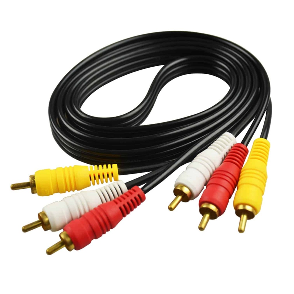 Cable Audio y Video [3] RCA [3Metros]