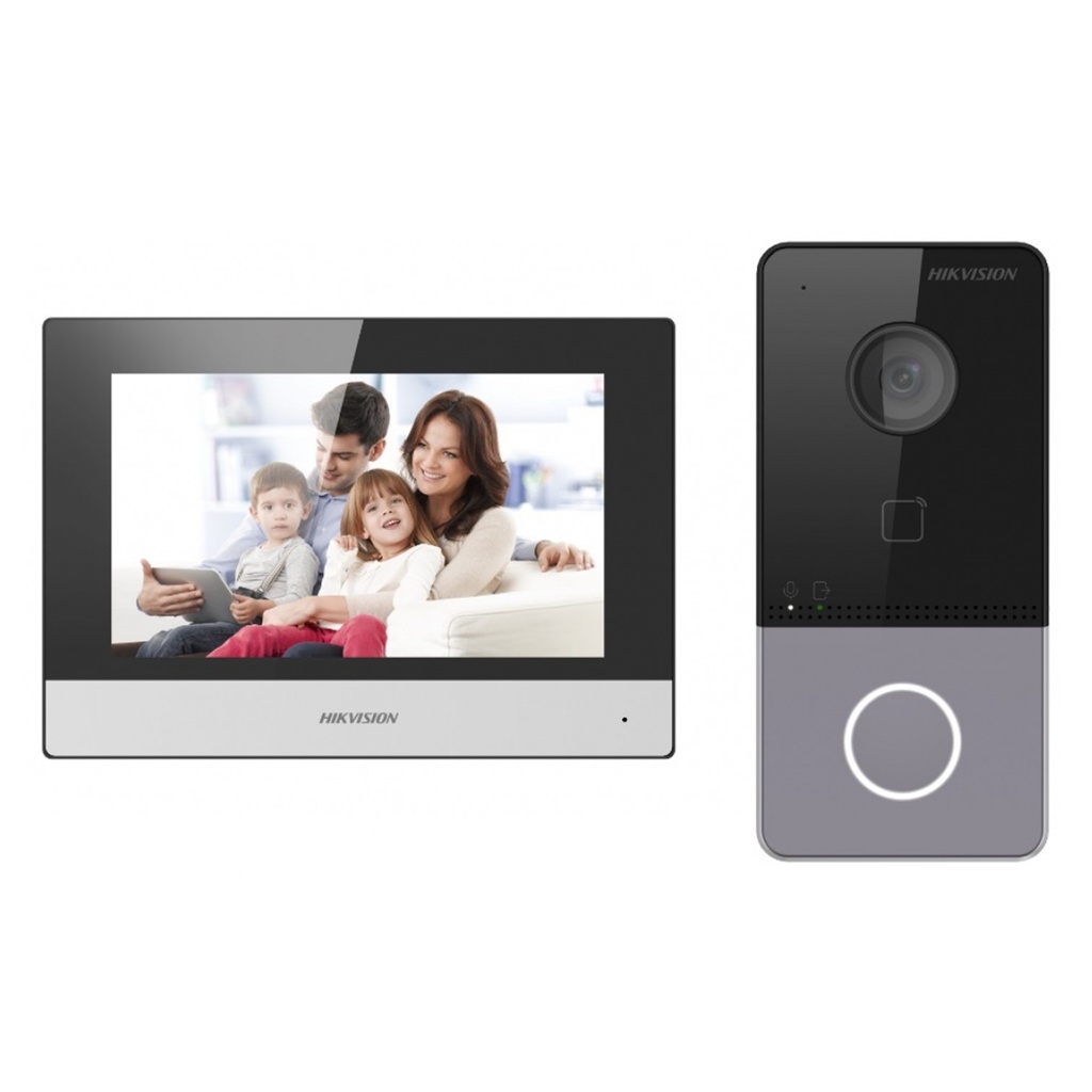 [DS-KIS603-P] Hikvision - Kit de Videoportero IP con Pantalla LCD a Color de 7"