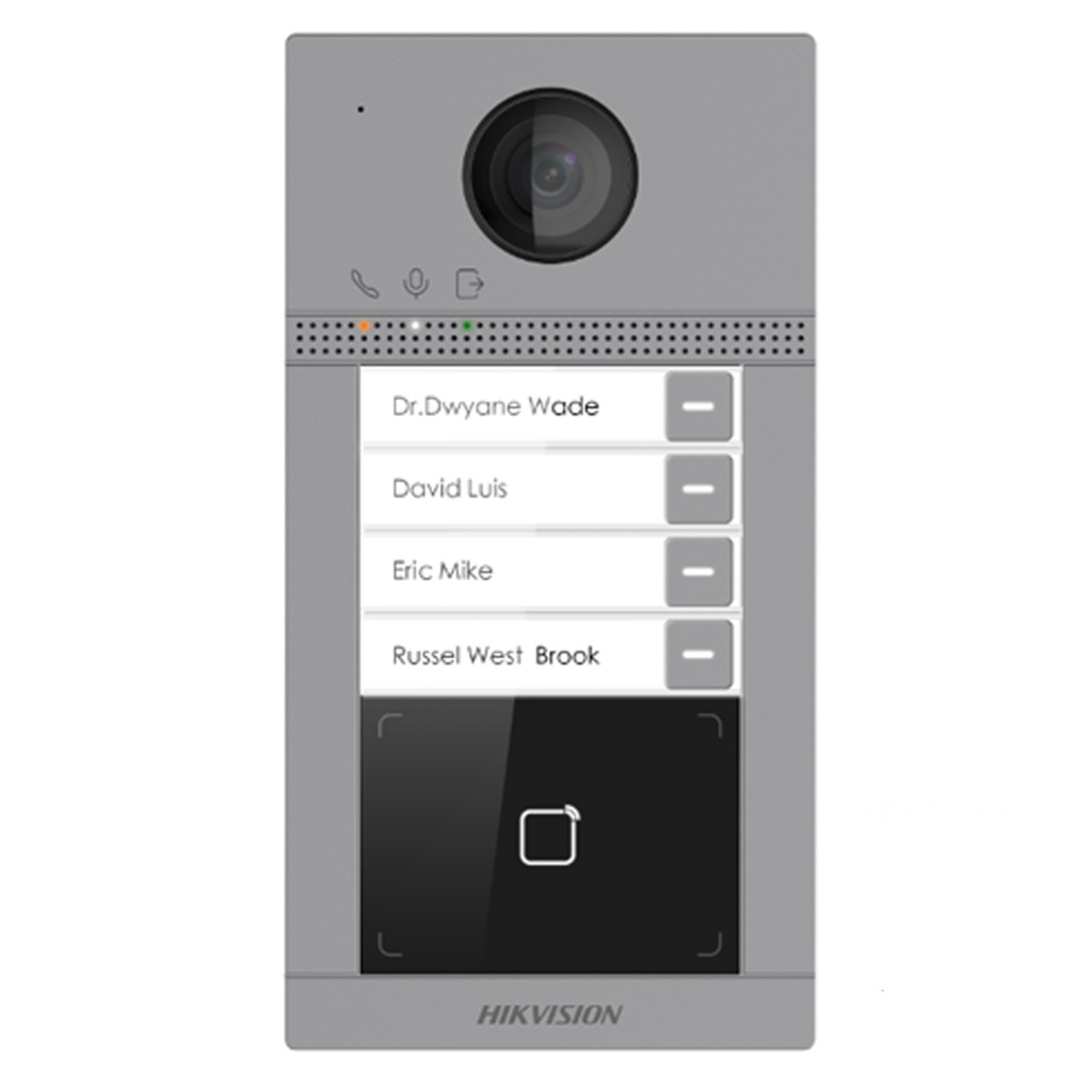 [DS-KV8413-WME1] Hikvision - Videoportero IP POE Estandar Wifi 1080P [2MP] 4 Departamentos IP65