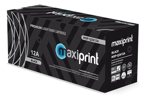 [Q2612A-FX104-FX9] Maxiprint - Toner Compatible HP Negro Q2612A FX104 FX9