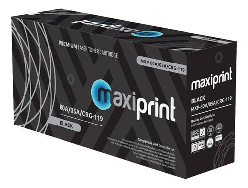 [CF280A-CE505A-CRG119] Maxiprint - Toner Compatible HP Negro CF280A CE505A Canon CRG119A