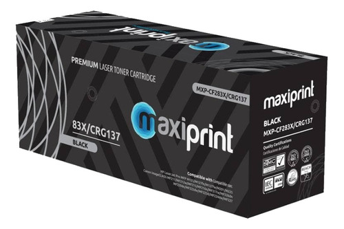 [CF283X-CANON-CRG137] Maxiprint - Toner Compatible HP Negro CF283X CANON CRG137