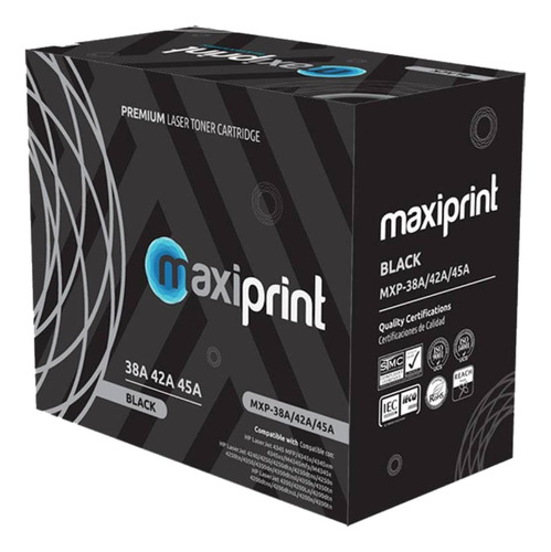 [Q1338A-Q5942A-Q5945A] Maxiprint - Toner Compatible HP Negro Q1338A Q5942A Q5945A