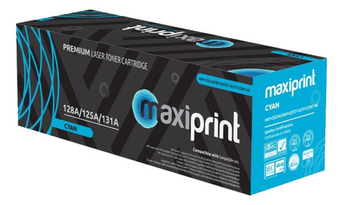 [CB541A-CE321A-CF211A] Maxiprint - Toner Compatible HP Cyan CB541A CE321A CF211A