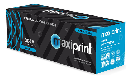 [CC531A-CE411A-CF381A-118C] Maxiprint - Toner Compatible HP Cyan CC531A CE411A CF381A 118C