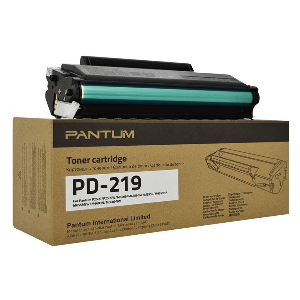 [PD-219] Pantum - Toner Original Negro P2509 P2509W M6509 M6509NW M6559N M6559NW M6609N M6559