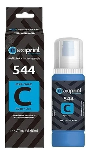 [544-C-65ML] Maxiprint - Tinta Compatible Epson 65ml Cyan 544