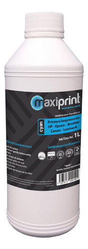 [UI1LC-1LT] Maxiprint - Tinta Universal 1lt Cyan UI1LC