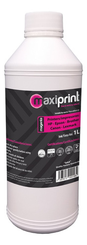 [UI1LM-1LT] Maxiprint - Tinta Universal 1lt Magenta UI1LM