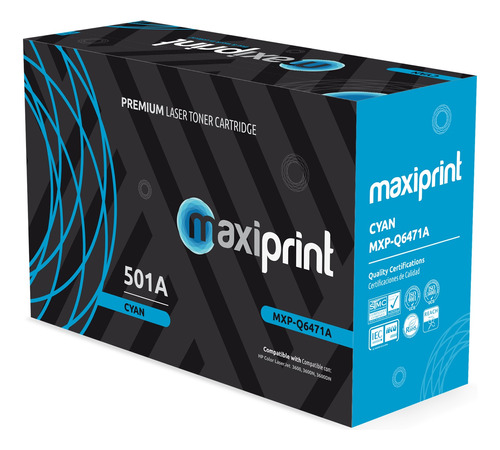 [Q6471A] Maxiprint - Toner Compatible HP Cyan Q6471A
