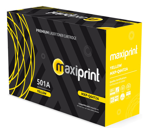[Q6472A] Maxiprint - Toner Compatible HP Yellow Q6472A