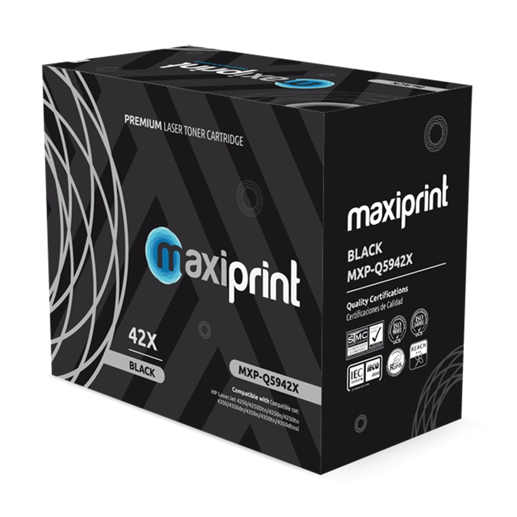 [Q5942X] Maxiprint - Toner Compatible HP Negro Q5942X