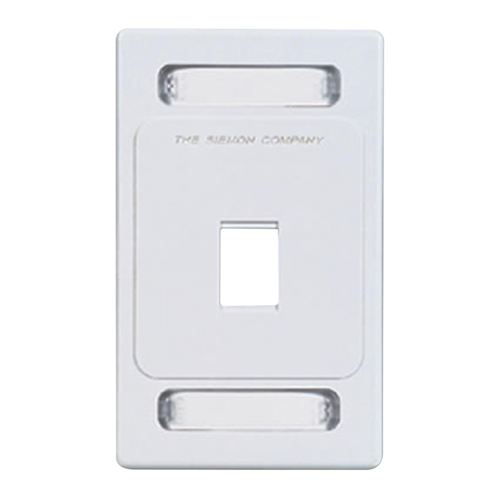 [KFP-S-01-02-S] Siemon - Placa de Pared Keystone de 1 Salida Color blanco para Jacks Keystone Z-MAX y MAX