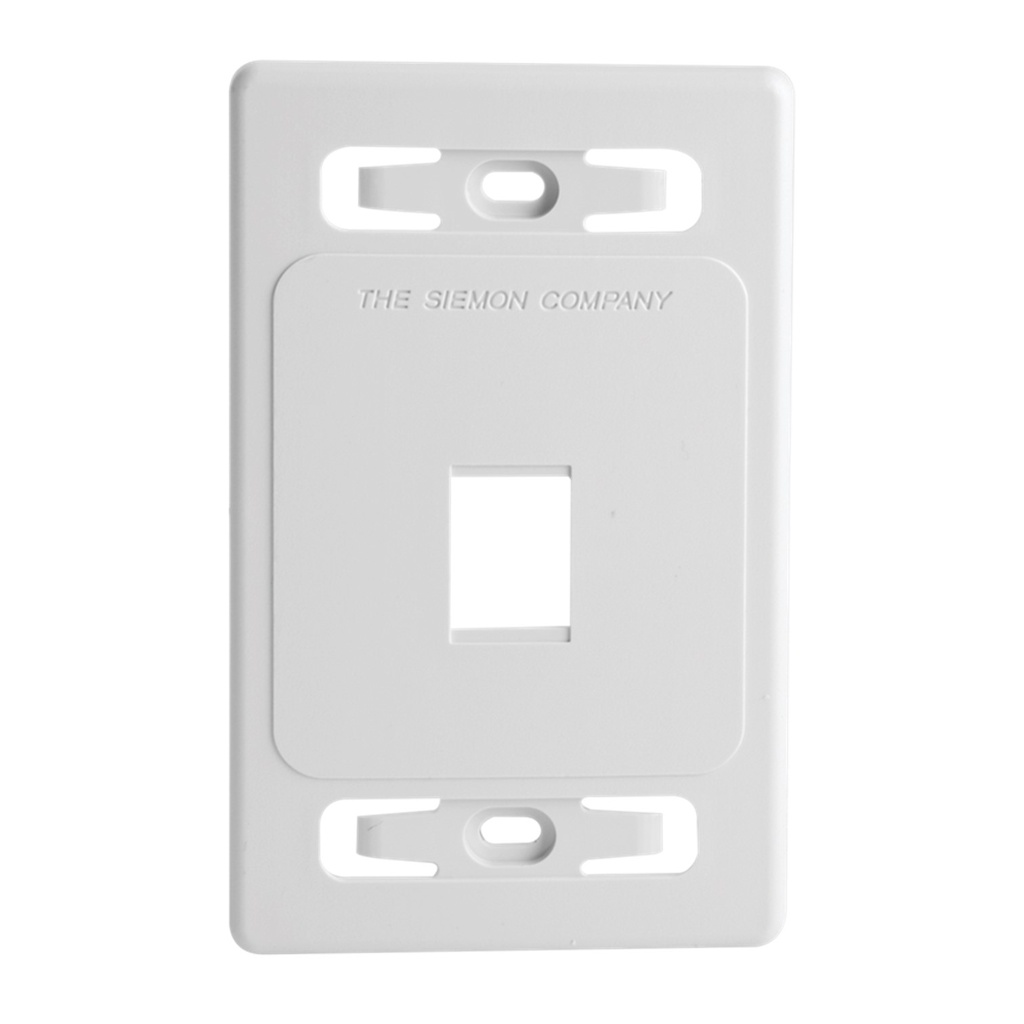 [MX-FP-S-01-02-B] Siemon - Placa de Pared Modular MAX de 1 Salida Color Blanco Version bulk [Sin Empaque Individual]