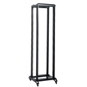 [OR4-42-BLACK] Onlink - Rack de Piso Abierto con Ruedas 42U 150Kg 4 Postes 600x2053mm