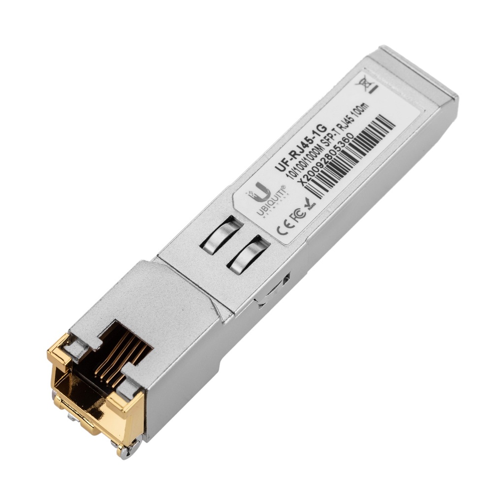[UF-RJ45-1G] Ubiquiti - UFiber Módulo Ethernet RJ45 a SFP 10/100/1000 Mbps hasta 100 Metros