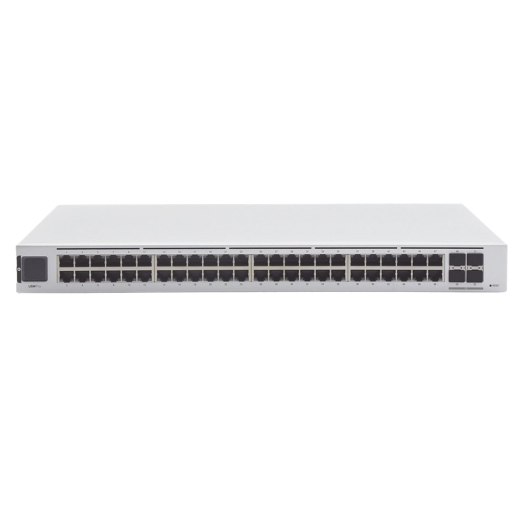 [USW-PRO-48] Ubiquiti - UniFi Switch Capa 3 de 48 Puertos Gigabit RJ-45 + 4 Puertos 1/10G SFP+