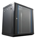 [WM6415] Onlink - Rack de Pared [15U] Cerrado Fijo 600x450x769mm con 3 Cerraduras y Puerta de Vidrio [Negro]