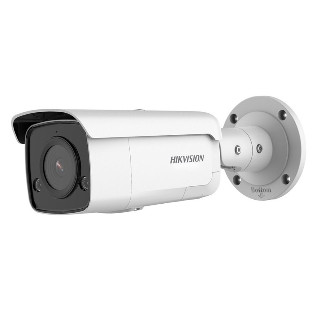 [DS-2CD2T46G2-ISU/SL(2.8mm)] Hikvision - Cámara HD Bullet con Luz Estroboscópica IP AcuSense 2K [4MP] Lente 2.8mm [Metalico]