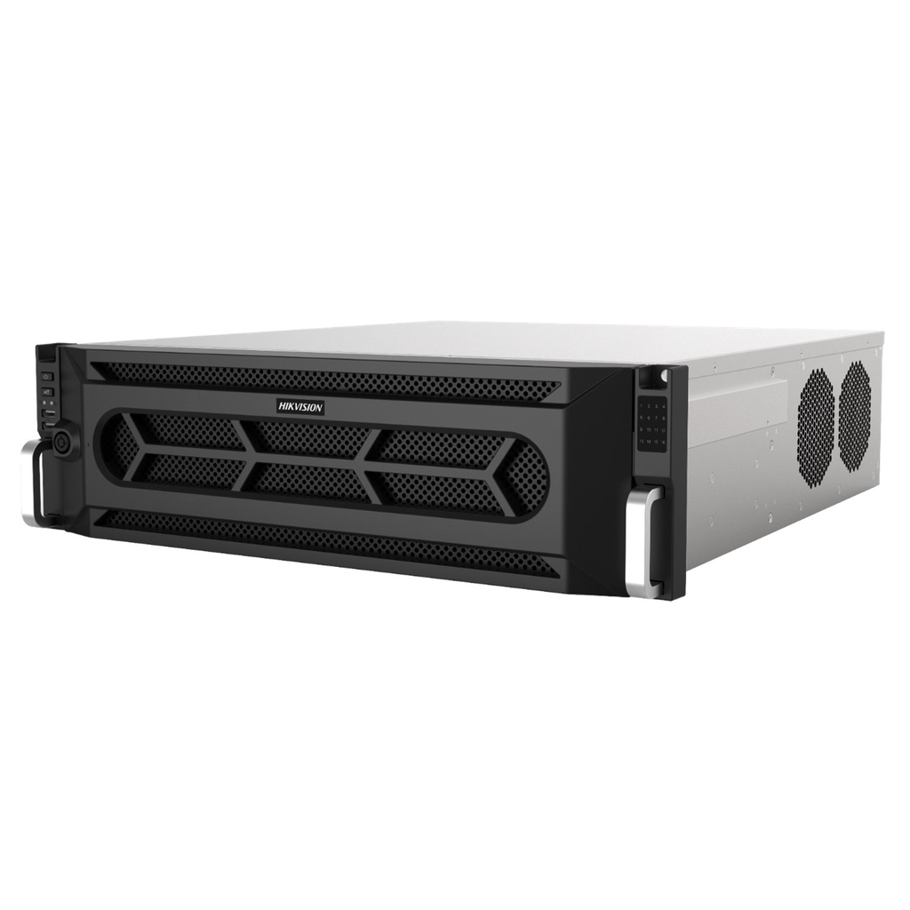 [DS-9000AI-S16-D] Hikvision - NVR 4K [12MP] 128 Canales IP Doble Placa 16 Sata Raid 16 Alarma