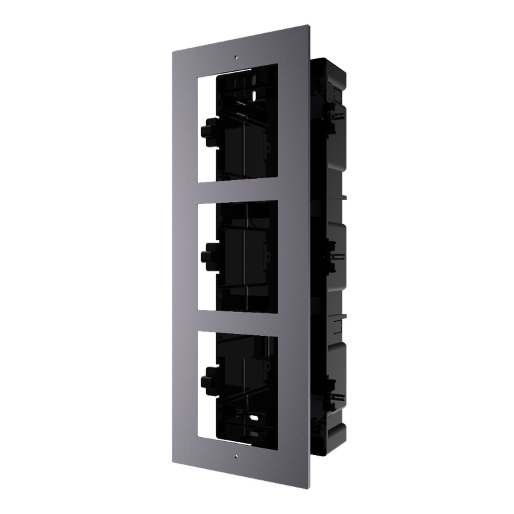 [DS-KD-ACF3] Hikvision - Soporte Para Embutir 3 Módulos Video Porteros