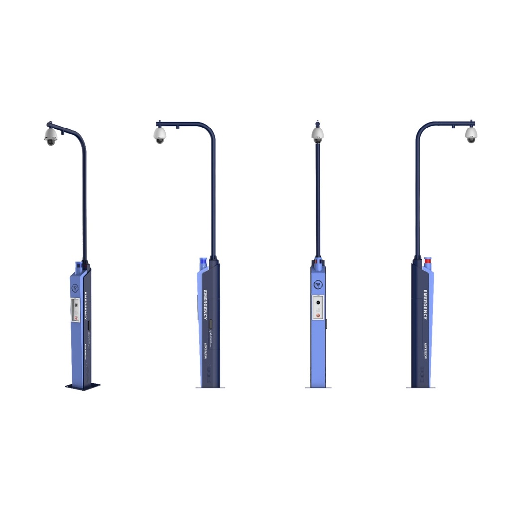 [DS-PEA3M-21H] Hikvision - Estación de Pánico con Intercomunicador IP y Soporte para Cámara y/o PTZ