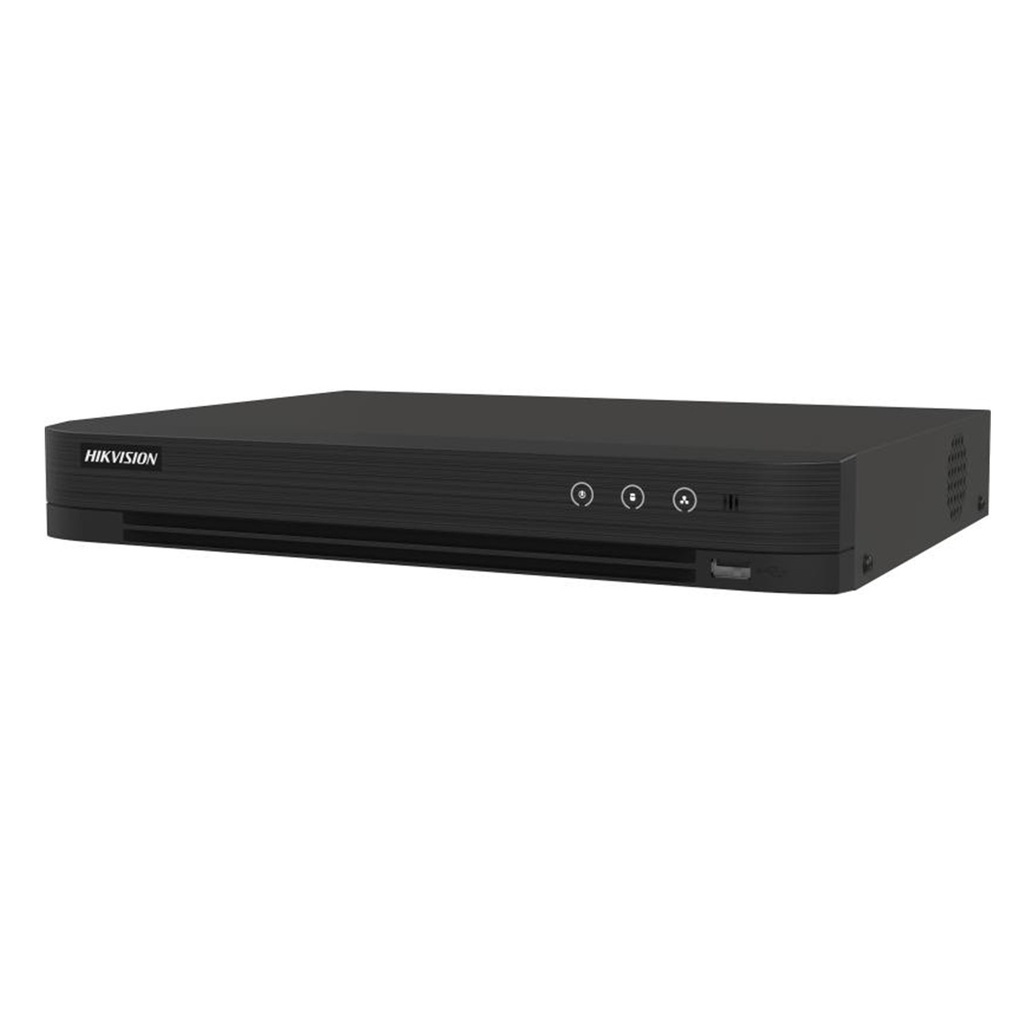 [iDS-7204HUHI-M1/S4A+4/1ALM] Hikvision - DVR 4K [8MP] Pentahibrido AcuSense 4 Canales TurboHD + 4 Canales IP