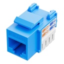[IWI-KRJ-C6-BLUE] Iwillink  - Conector Keystone Jack Coupler RJ-45 CAT6 (Categoria 6) (Azul) [Unidad]