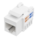 [IWI-KRJ-C6-WHITE] Iwillink  - Conector Keystone Jack Coupler RJ45 CAT6 (Categoria 6) (Blanco) [Unidad]