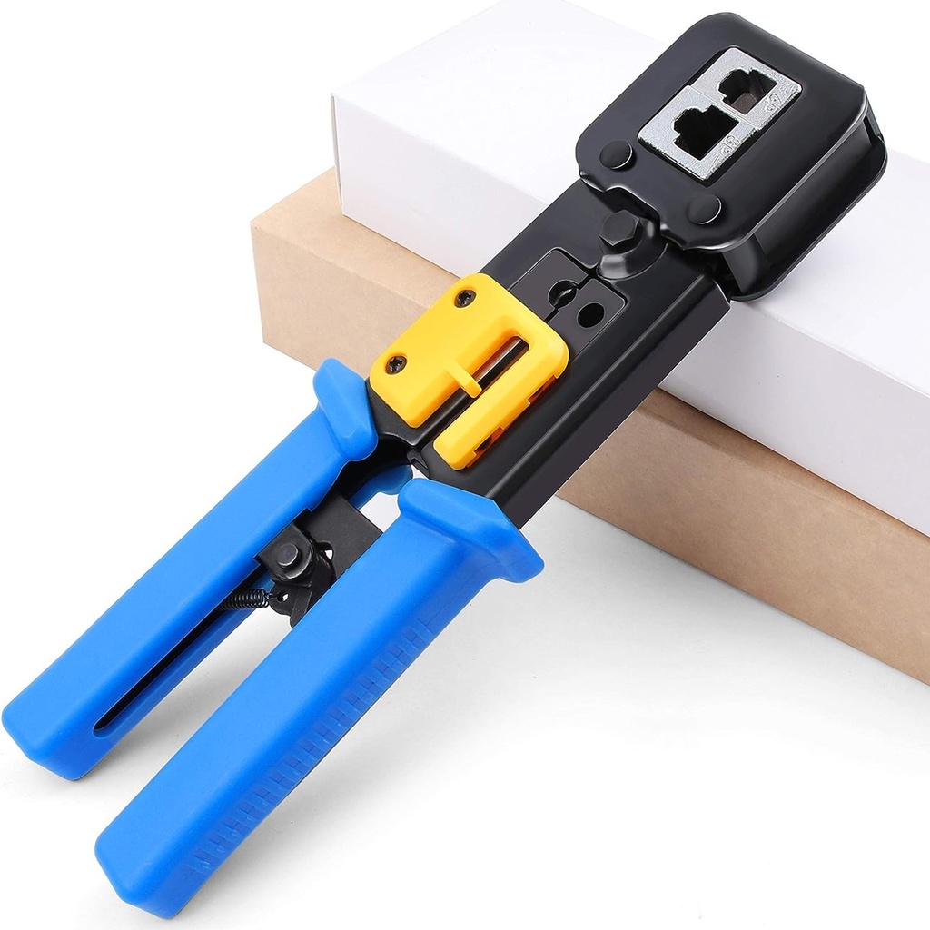 [CRI-PASS-RJ45/11/12] Yangoutool - Herramienta Crimpeador de Paso Regular y Final RJ45/RJ11/RJ12