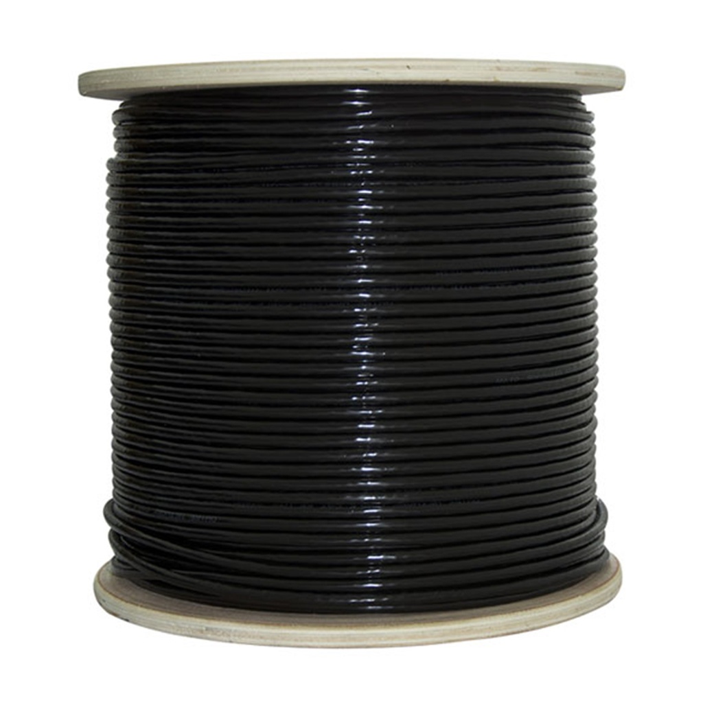 [ATO-CUC5OUTCCA3] Owire - Cable UTP CAT5e (Categoria 5e) CCA Exterior (Negro) [Bobina 305 Metros]