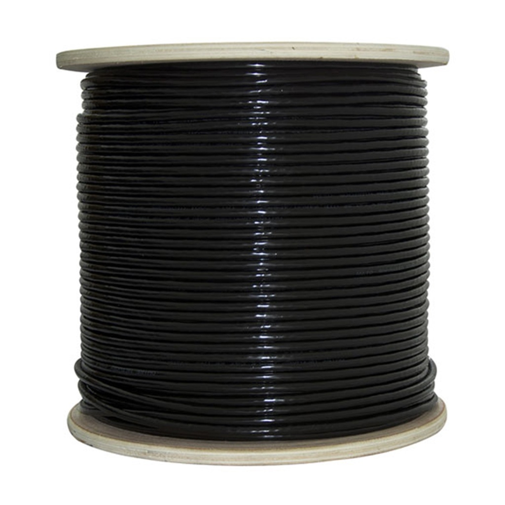 [ATO-CUC6OUTCOP1] Beconnect - Cable UTP CAT6 (Categoria 6) 100% Cobre Exterior (Negro) [Bobina 100 Metros]