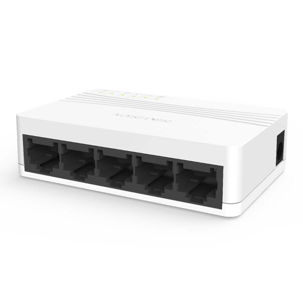 [DS-3E0105D-E(O-STD)/US] Hikvision - Switch de Escritorio de 5 Puertos a 10/100 Mbps